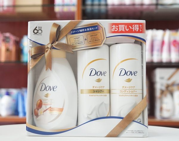 Hình ảnh bộ 3 sữa tắm - dầu gội - dầu xả Dove Nhật